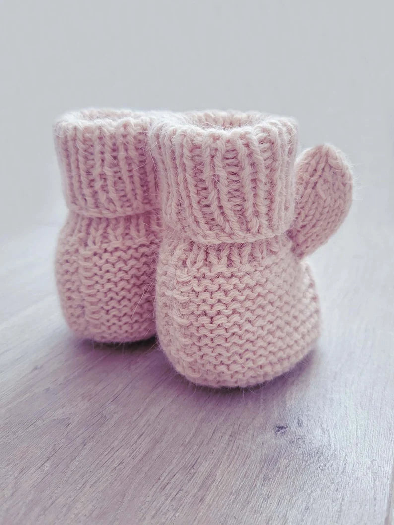 Knitting Pattern - Baby Booties Bunny (PDF)