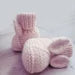 Knitting Pattern - Baby Booties Bunny (PDF)