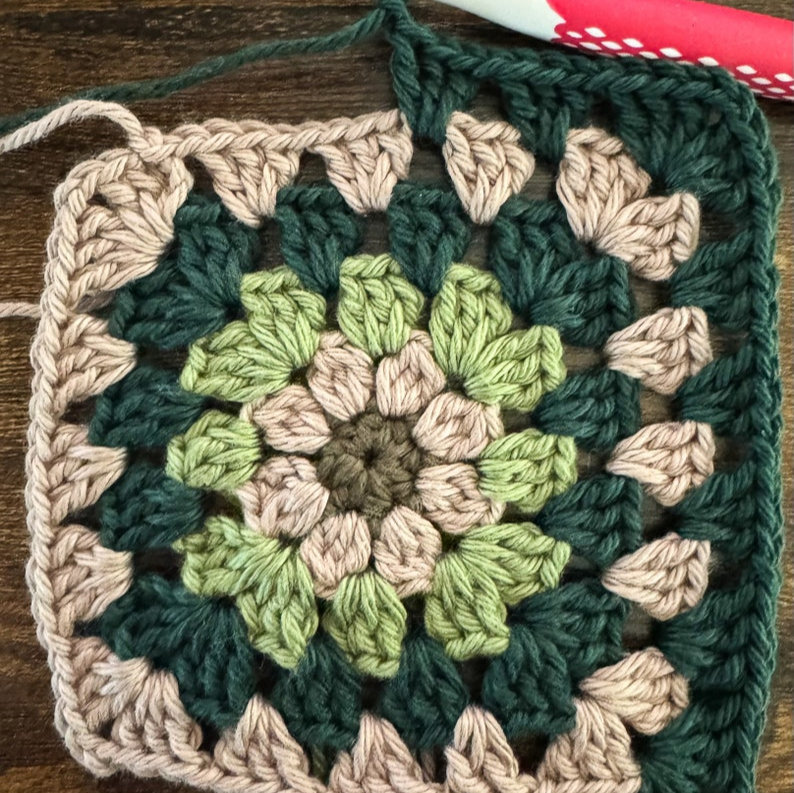 Granny Square Pouch Crochet Pattern